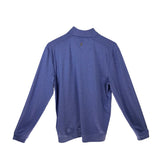 JOHNNIE - O 1/4 ZIP MEN SHIRT BLUE SMALL
