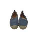 LAUREN RALPH LAUREN ESPADRILLE SLIP ON SHOES BLUE BEIGE 8.5