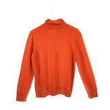 LAFAYETTE 148 RET $698 CASHMERE TURTLENECK DESIGNER SWEATER ORANGE XLARGE