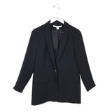 DIANE VON FURSTENBERG LONG SLEEVE DESIGNER BLAZER BLACK 6