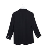 DIANE VON FURSTENBERG LONG SLEEVE DESIGNER BLAZER BLACK 6