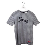 SPURS SHORT SLEEVE TOP GRAY BLACK MEDIUM