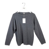 LAFAYETTE 148 NWT$498 WOOL/CASHMERE LONG SLEEVE DESIGNER SWEATER GREY MEDIUM