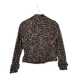WHITE HOUSE BLACK MARKET NWT$160 LEOPARD ZIPPER JACKET BROWN BLACK 0