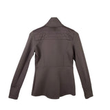 CALIA ZIPPER JACKET LONG SLEEVE ACTIVEWEAR TAUPE SMALL