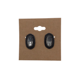 KENDRA SCOTT STUD GEMSTONE EARRINGS CHARCOAL