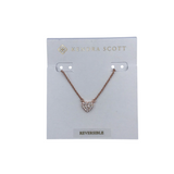 KENDRA SCOTT DURSY MINI HEART NECKLACE ROSE GOLD