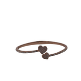 KENDRA SCOTT BANGLE HEARTS BRACELET ROSE GOLD