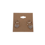 KENDRA SCOTT DURSY DANGLE HEARTS EARRINGS ROSE GOLD