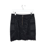 NANETTE LEPORE MINI LACE TRIM SKIRT BLACK 2