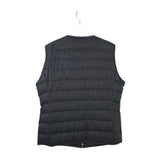 FABIANA FILIPPI QUILTED DESIGNER VEST GREY LARGE