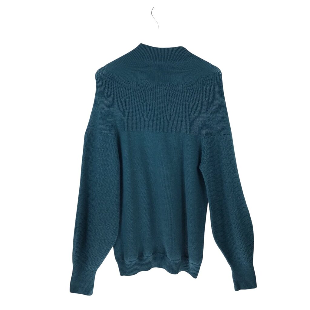 LES COPAINS RET $590 COWL NECK DESIGNER SWEATER TEAL XLARGE