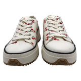 WEDGE CHERRY SNEAKERS SHOES WHITE RED 8