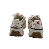 WEDGE CHERRY SNEAKERS SHOES WHITE RED 8