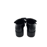 KARL LAGERFELD PARIS PATENT LEATHER LOAFER SHOES BLACK 7