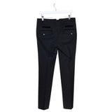 DOLCE & GABBANA STRAIGHT LEG LUXE PANT BLACK 42