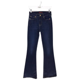 7 FOR ALL MANKIND FLARE LEG DESIGNER JEANS NAVY 25