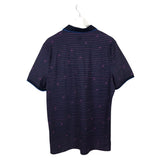 G/FORE POLO STRIPE SHORT SLEEVE MEN SHIRT NAVY MAGENTA XLARGE