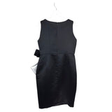 ARMANI COLLEZIONI BOW SLEEVELESS DESIGNER DRESS BLACK 8