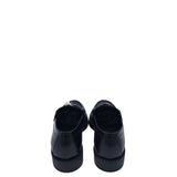 PRADA BRUSHED LEATHER LOAFERS w/ BOX LUXE SHOES BLACK 37.5