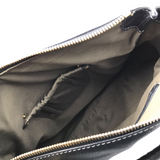 CHLOE MED. SADDLE "MARCIE" LUXE HANDBAG NAVY 15”x11”x3.8”