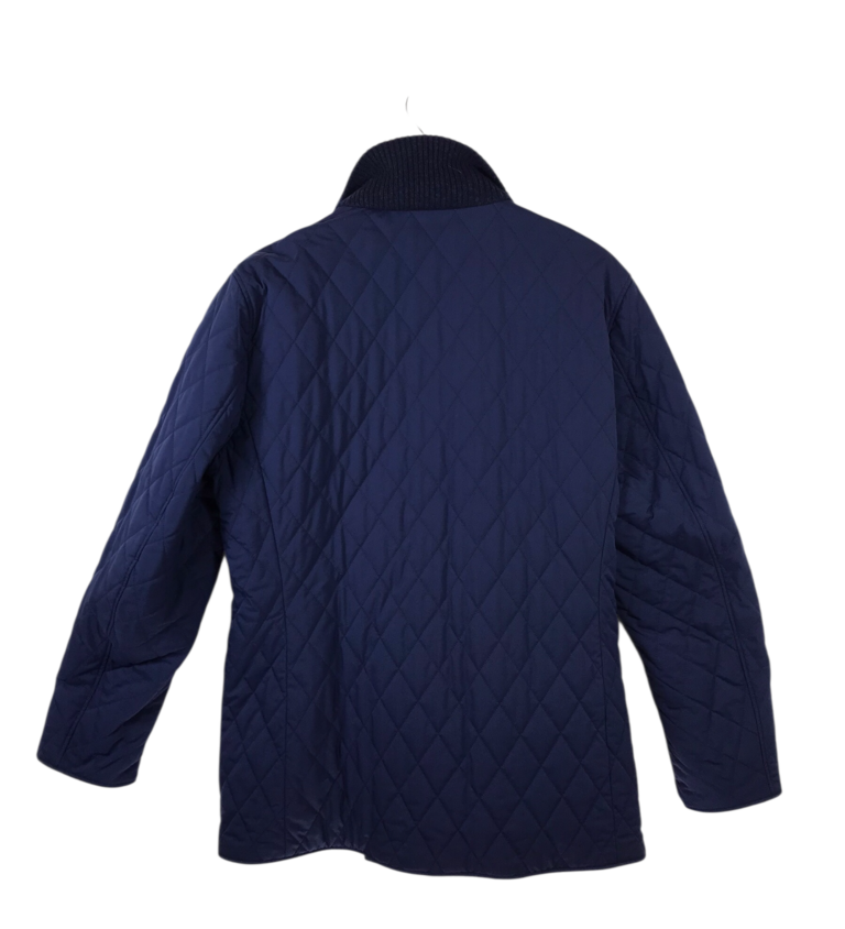 LORO PIANA RET$6,700 WOOL QUILTED MEN COAT NAVY MEDIUM
