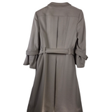 BURBERRY WOOL/ CASHMERE W/ BELT LUXE COAT BEIGE 8