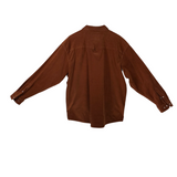 PONCHO RET$109 CORDUROY SNAPS LONG SLEEVE MEN SHIRT RUST XXLARGE