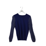 ISABEL MARANT WOOL LONG SLEEVE DESIGNER SWEATER BLUE SMALL