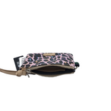 CONSUELA ZIPPER POUCH WOMEN'S ACCESSORIES PINK BLACK 5.5” 4.0” 0.5”