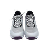 SNEAKER FLORAL TRIM SHOES GREY BLACK 40