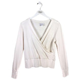 ATHLETA LONG SLEEVE TOP ACTIVEWEAR CREAM MEDIUM