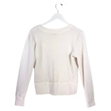ATHLETA LONG SLEEVE TOP ACTIVEWEAR CREAM MEDIUM