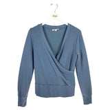 ATHLETA LONG SLEEVE TOP ACTIVEWEAR BLUE MEDIUM