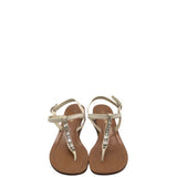 PRADA RET$720 LEATHER WEDGE SANDAL LUXE SHOES CREAM BROWN 7B