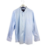JOHNSTON & MURPHY PRINT LONG SLEEVE MEN SHIRT SKY WHITE XXL