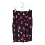 CABI PRINT SKIRT BLACK RED SMALL