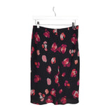 CABI PRINT SKIRT BLACK RED SMALL