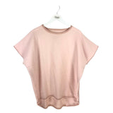 ALPACA LONG SLEEVE DESIGNER SWEATER PINK SMALL