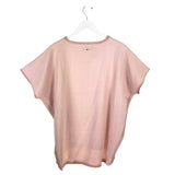 ALPACA LONG SLEEVE DESIGNER SWEATER PINK SMALL