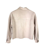 SHACKET FAUX SUEDE BLAZER BEIGE XS