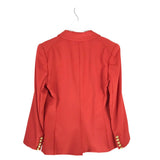 VERONICA BEARD DOUBLE BREASTED DESIGNER BLAZER RED 8