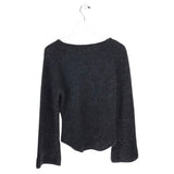 CHANEL 1998 MOHAIR WOOL SWEATER LUXE TOP CHARCOAL 40