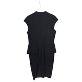 TED BAKER NWT$298 CAP SLEEVE PEPLUM DESIGNER DRESS BLACK 4