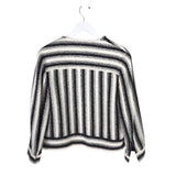 AKRIS PUNTO LONG SLEEVE DESIGNER JACKET BLACK WHITE 8