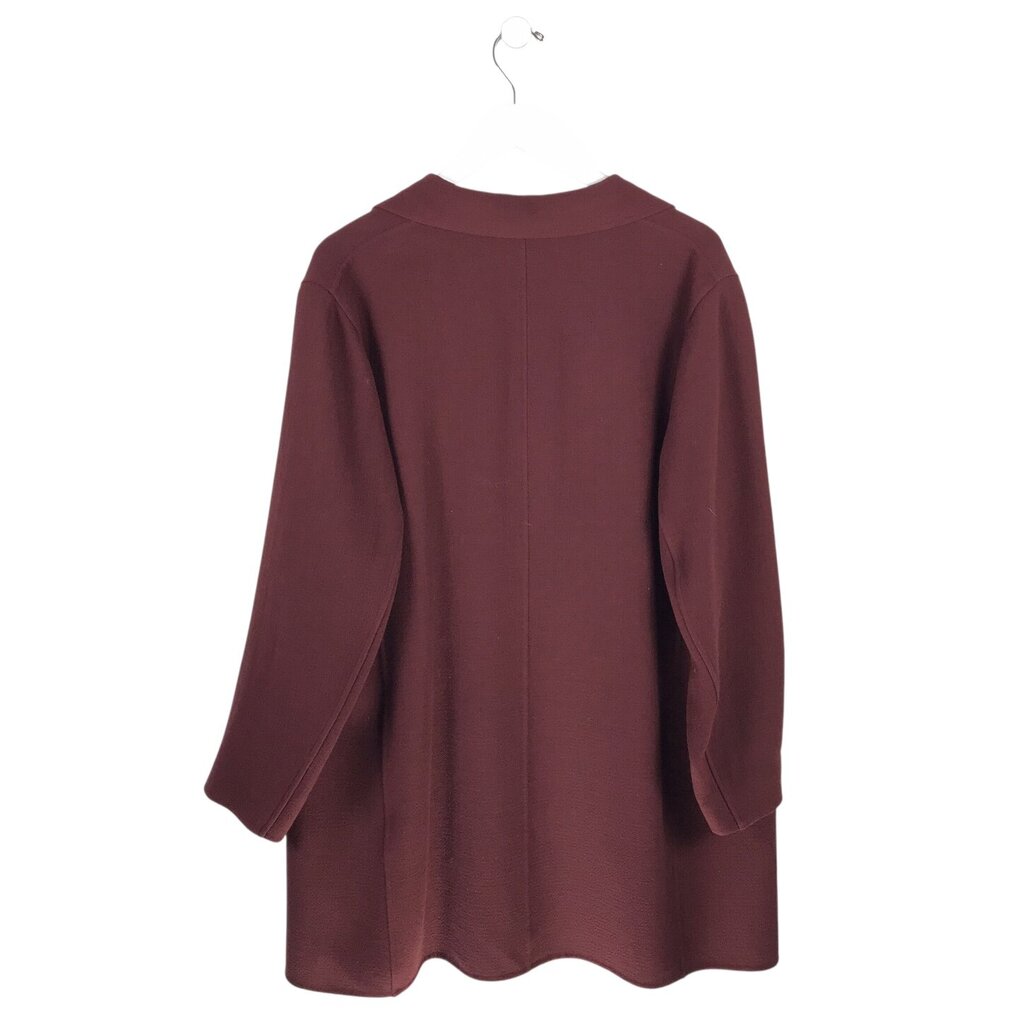 LAFAYETTE 148 RET$1398 DOUBLE BREASTED DESIGNER BLAZER MAROON 1X
