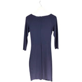 ARMANI COLLEZIONI NWT$1150 3/4 SLEEVE MIDI DESIGNER DRESS BLUE 8