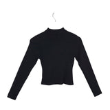 ASTR LONG SLEEVE DESIGNER SWEATER BLACK MEDIUM