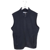 ZIP FLEECE MEN VEST BLACK MEDIUM