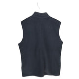 ZIP FLEECE MEN VEST BLACK MEDIUM
